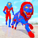 Cover Image of Baixar Police Lion Robot Superhero 3D 1.0 APK