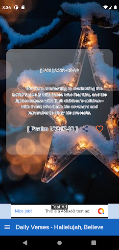 Android application Daily Verses - Hallelujah screenshort