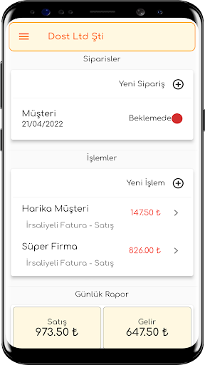 E-Arşiv Fatura Screen 2