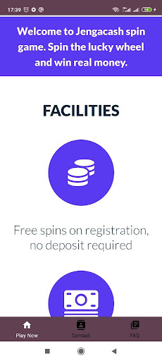 Jengacash Spin and Win Cash Screen 2