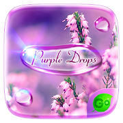 Purple Drops GO Keyboard Theme  Icon