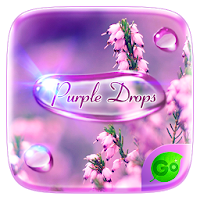 Purple Drops GO Keyboard Theme