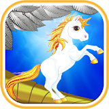 Unicorn run adventure icon