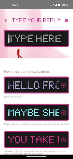 Android application Type Your Reply screenshort