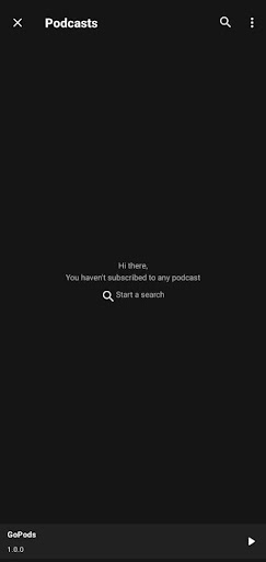 Android application GoPods screenshort