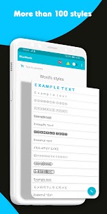 Blue Words Cool Fonts - Stylish Fonts, Fancy Text Screenshot