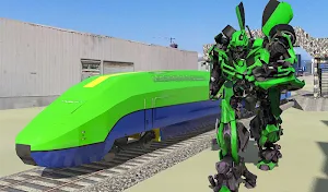 Euro Train Transformation Robot: Train Simulator screenshot 12