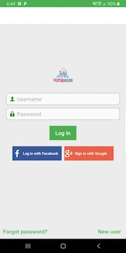 Android application Prophawk Portfolio Builder screenshort