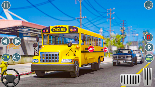 Cidad Público ônibus escolar
