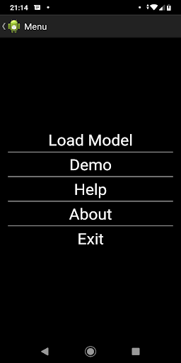 Android application 3D Model Viewer (Open Source) screenshort