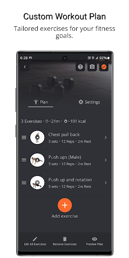 fitnesSociety: Fitness Hub Screen 2