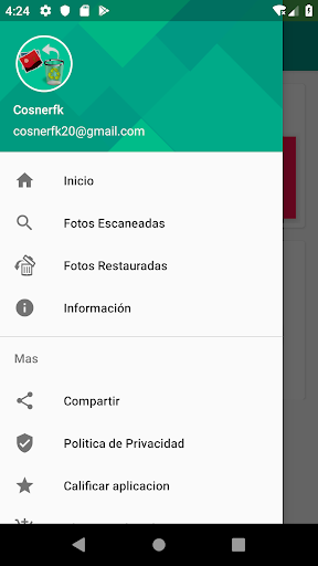 Recover photos and search engine