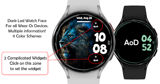 Dark Led Watch Face screenshot 5