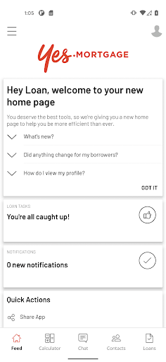 Android application YES Mortgage screenshort