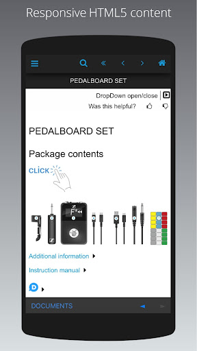 Sennheiser Documentation App Screen 3