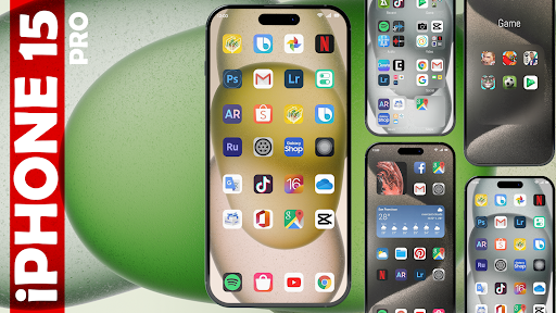 Android application OS 18 Launcher: iPhone 15 Pro screenshort