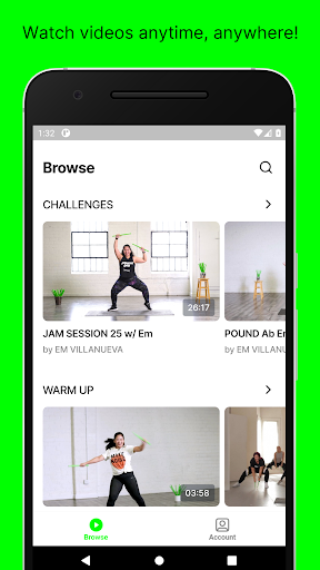 Android application BACKSTAGE by POUND screenshort