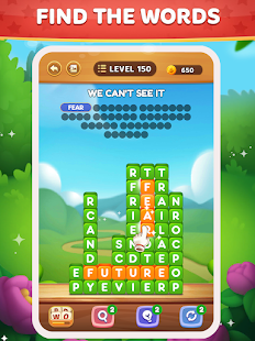 Word Tower - екранна снимка на първокласен пъзел