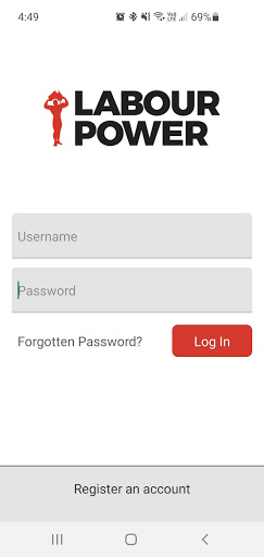 Android application Labourpower screenshort