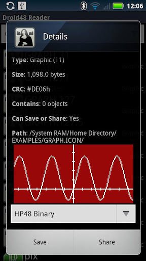 Droid48 Reader Screen 2