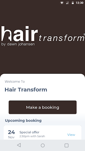 Android application Hair Transform screenshort