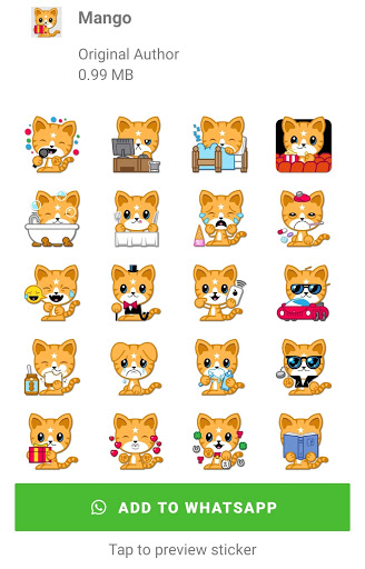Cat Stickers - WAStickerApps
