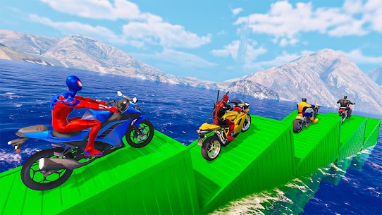 Superhero Bike Stunt GT Racing – Mega Ramp Games Apk Mod for Android [Unlimited Coins/Gems] 6