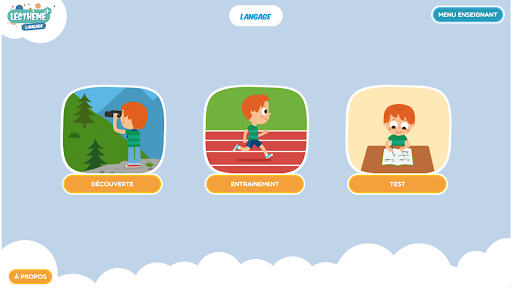 Android application Lecthème + - Langage screenshort