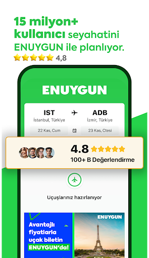 ENUYGUN: Uçak Otel Otobüs Araç Screenshot 2 - AppWisp.com