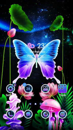 Android application Colorful Aurora - Wallpaper screenshort