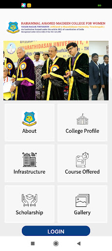 Android application RAC WOMEN screenshort