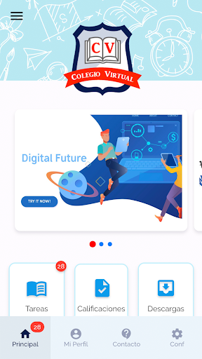 Android application Colegio Virtual screenshort