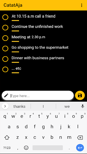 Android application CatatAja - Notepad, Notes and screenshort