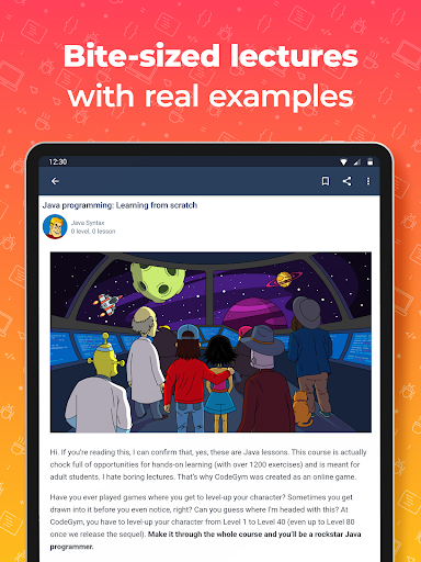 Screenshot of CodeGym: learn Java