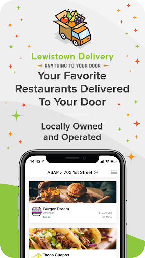 Android application Lewistown Delivery screenshort