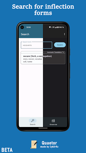 Android application Quaetor - Latin App screenshort