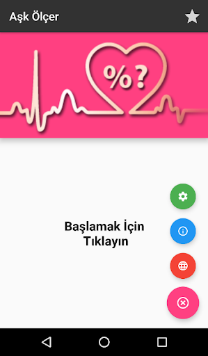 Android application Aşk Ölçer screenshort