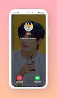 screenshot of V Call You - Fake BTS Call