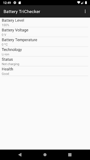 Android application Battery TriChecker screenshort