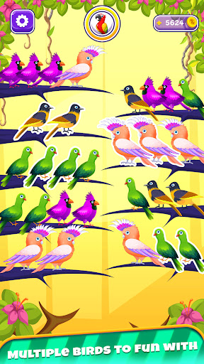 Color Bird Sort Puzzle Games apkpoly screenshots 12