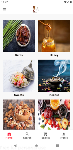Android application ثمار المدينة screenshort