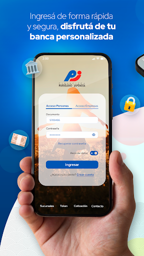 Android application Financiera Paraguayo Japonesa screenshort