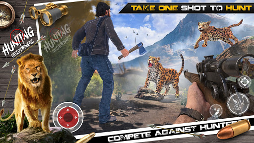 Wild Dinosaur Hunter 3D Sniper Animal Hunting Game Mod (Unlimited Money) Download screenshots 1