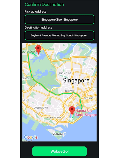 Android application WokayGo screenshort
