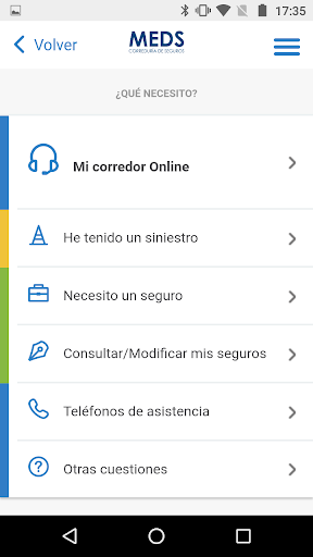 MEDS Seguros Screen 3