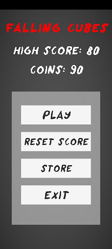 Android application Falling Cubes screenshort