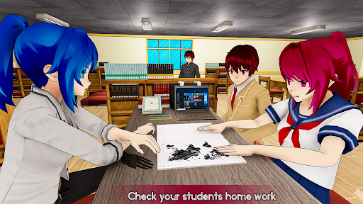 Anime Girl School Teacher 3D 5