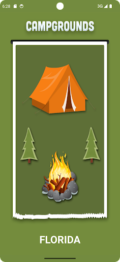 Android application Florida Campgrounds screenshort