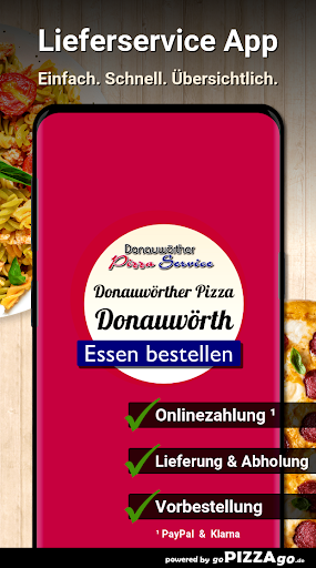 Android application Donauwörther Pizza Service Don screenshort