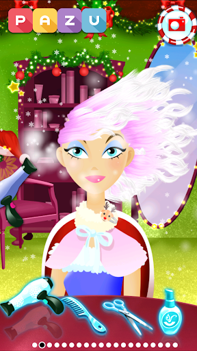 Girls Hair Salon Christmas - Hairstyling for kids 1.03 screenshots 3